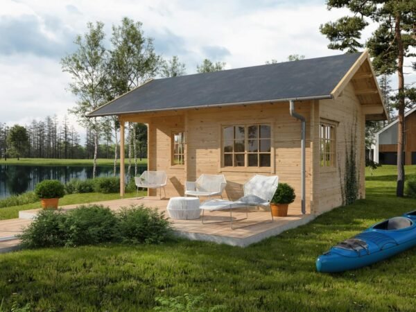 Chalet en bois 25 m² Folkstugan – Image 4