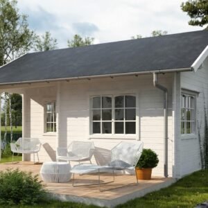 §Chalet en bois 25 m² Folkstugan