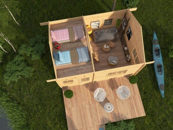 Chalet en bois 25 m² Saga – Image 2