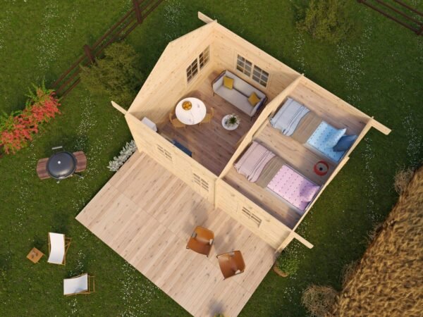 Chalet en bois 25 m² Sophie – Image 2