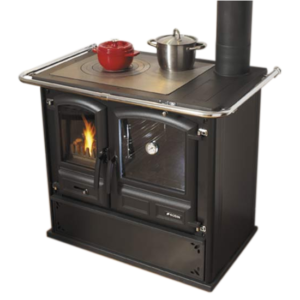 Cuisinière à bois 8.4Kw coloris noir