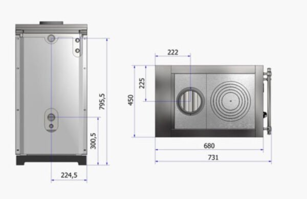 Cuisinière à bois MINA 45 cm Noire – Image 5