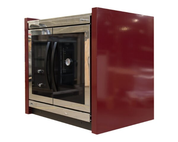 Cuisinière à bois PALANKA 91 cm rouge ou inox – Image 3