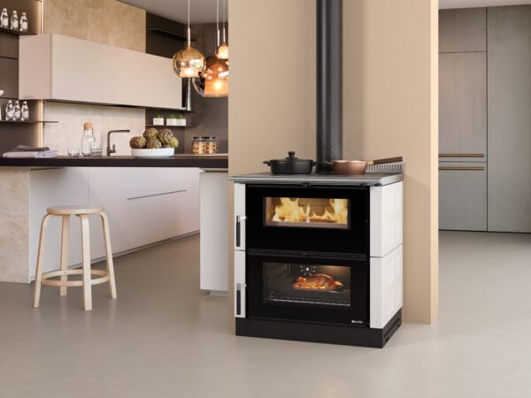 Cuisinière à bois VERONA XXL MAIOLICA 7 KW