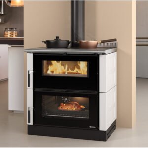 Cuisinière à bois encastrable Verona XXL Maiolica - 7 Kw