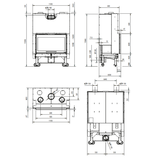 Insert à bois Monoblocco 90PA 2.0 – Image 3