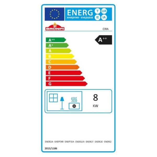 poêle à granulés pellets cira 8,5 kw bronpi – Image 4