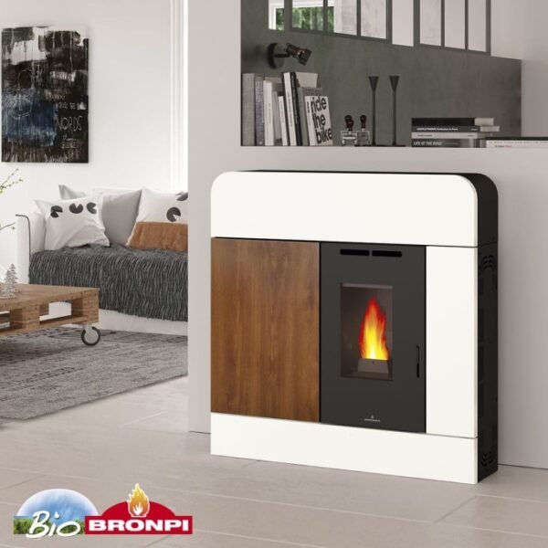 poêle à granulés pellets dora 11 kw bronpi – Image 3