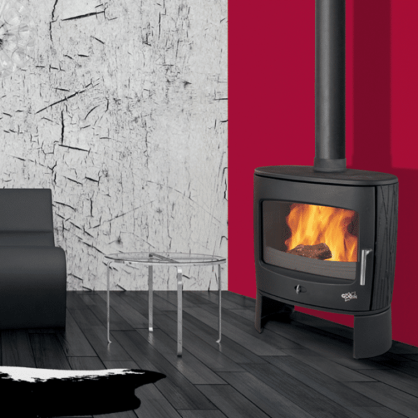 poêle à bois godin eclipse peint anthracite 8 kw – Image 3